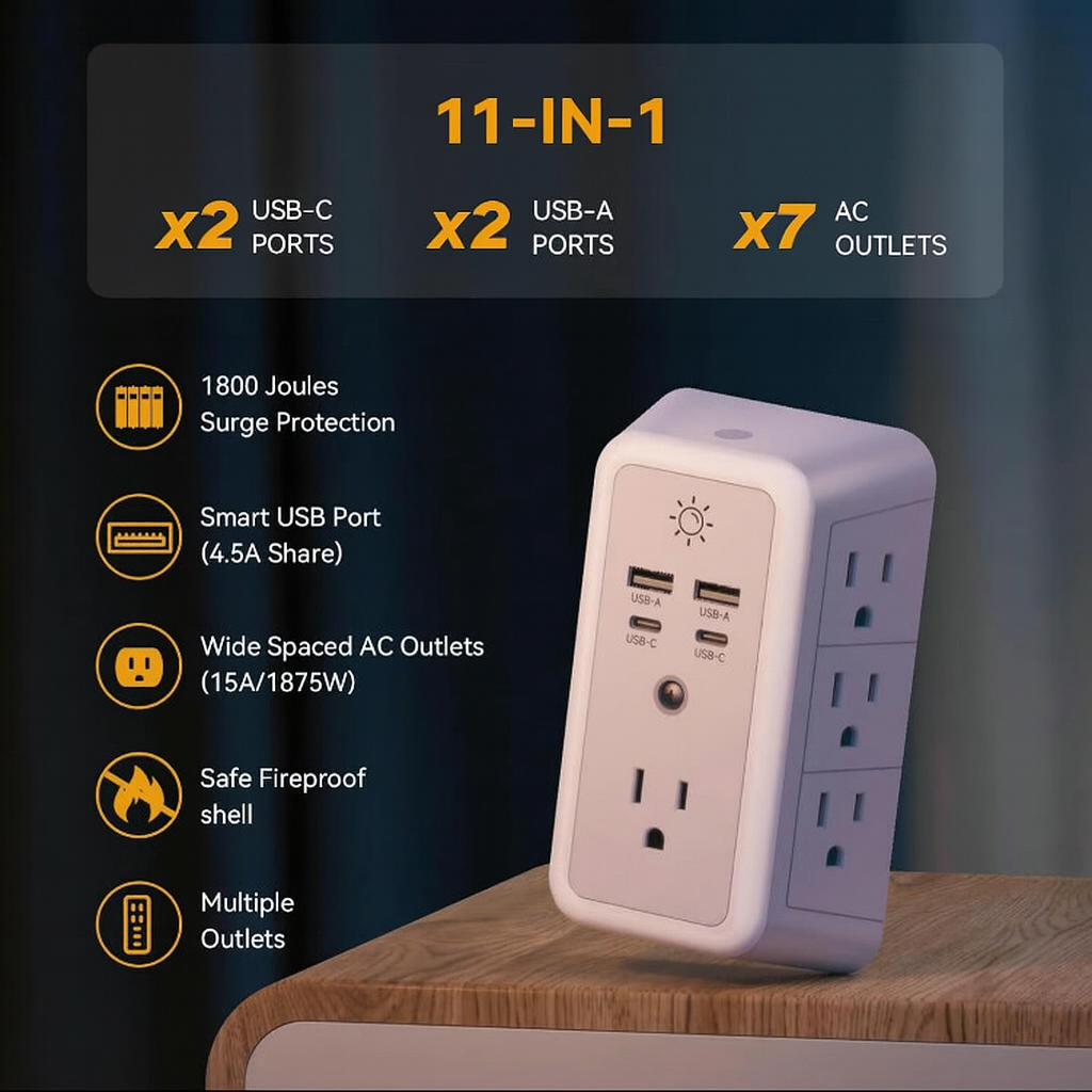 Powerlynk 3-Sided Wall Charger